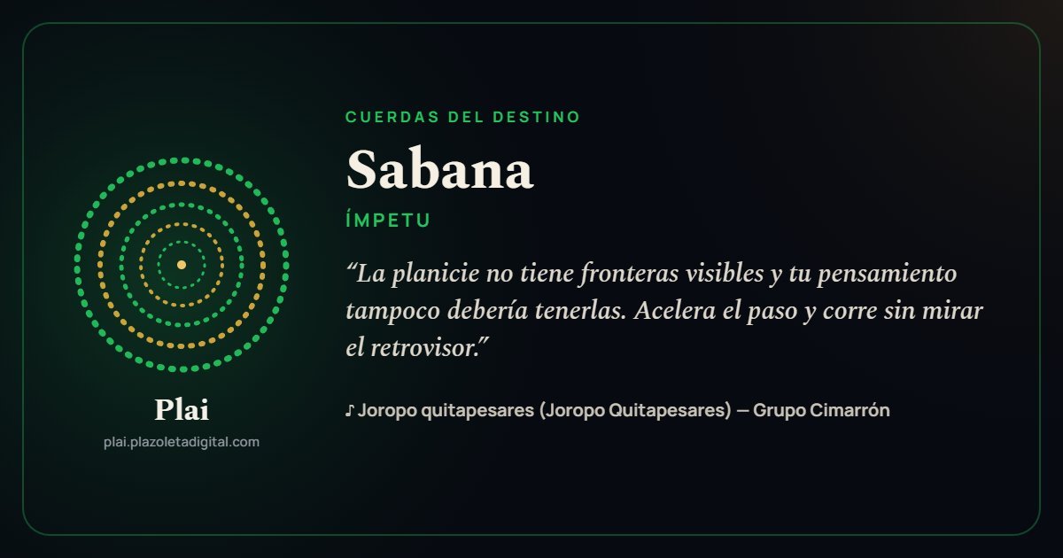 Sabana · ÍMPETU — Cuerdas del Destino