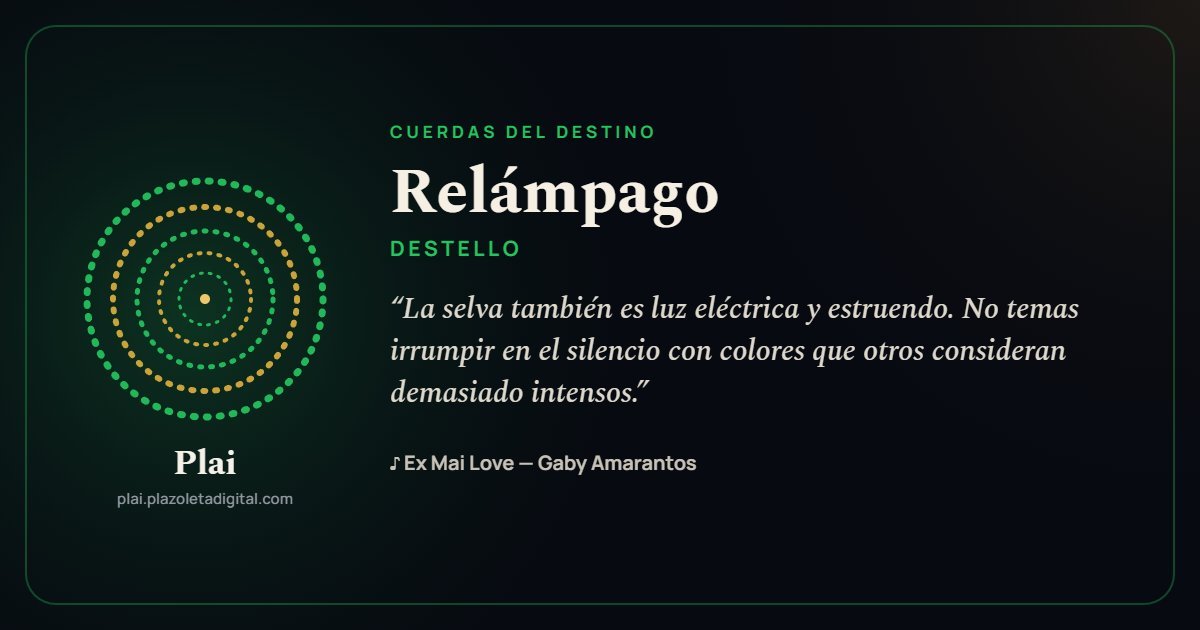 Relámpago · DESTELLO — Cuerdas del Destino