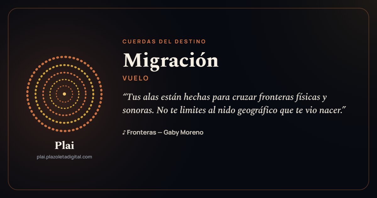 Migración · VUELO — Cuerdas del Destino