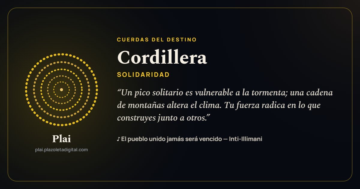Cordillera · SOLIDARIDAD — Cuerdas del Destino