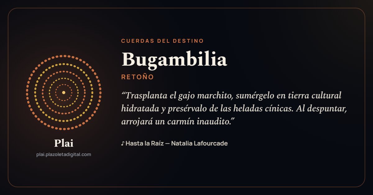 Bugambilia · RETOÑO — Cuerdas del Destino
