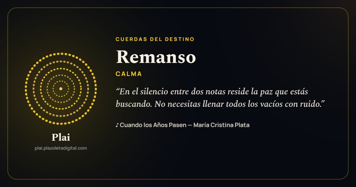 Remanso · CALMA — Cuerdas del Destino