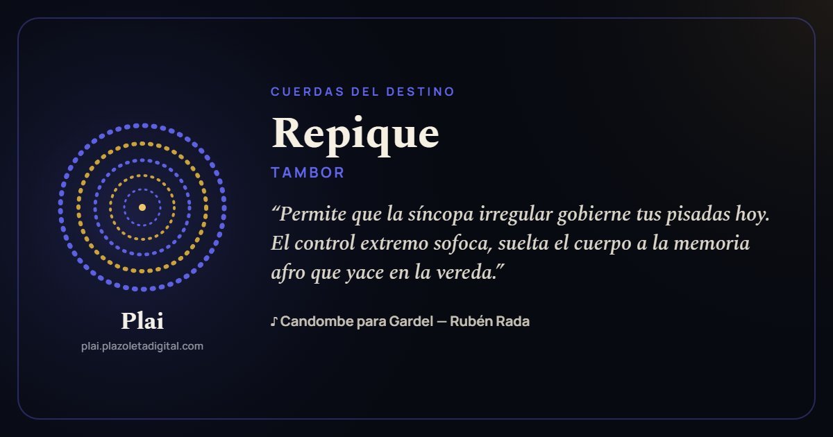 Repique · TAMBOR — Cuerdas del Destino