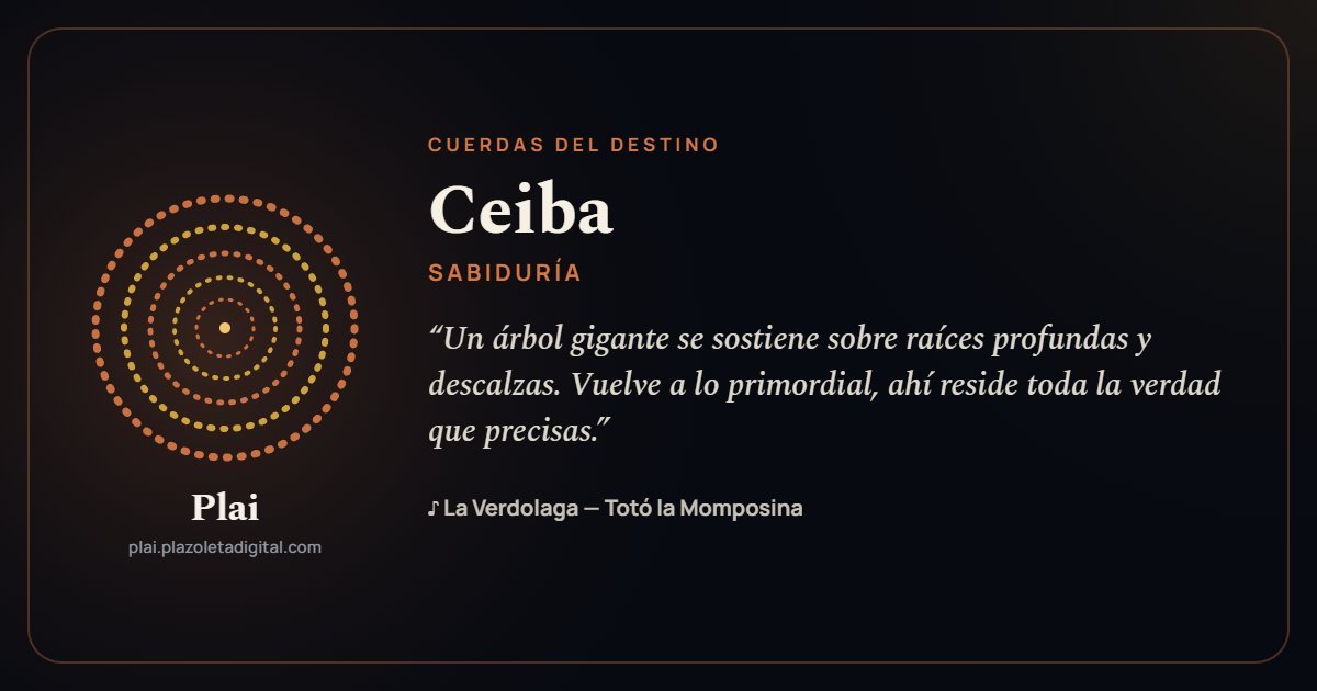 Ceiba · SABIDURÍA — Cuerdas del Destino