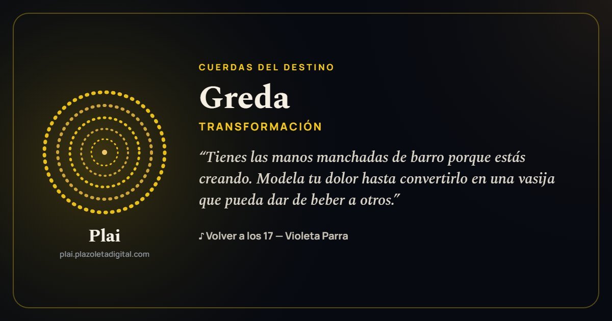 Greda · TRANSFORMACIÓN — Cuerdas del Destino